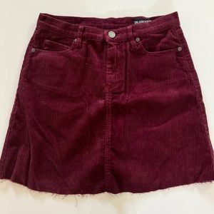 Blanknyc raw hem distressed corduroy